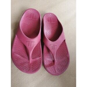 Telic Energy Burgundy Flip Flop M/L Women's Sz 10 Men's 9 Supportive Waterproof
